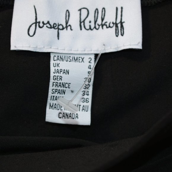 Joseph Ribkoff Black Off the Shoulder Blouse Top Shirt Size 2 Bell Sleev… - Picture 4 of 7